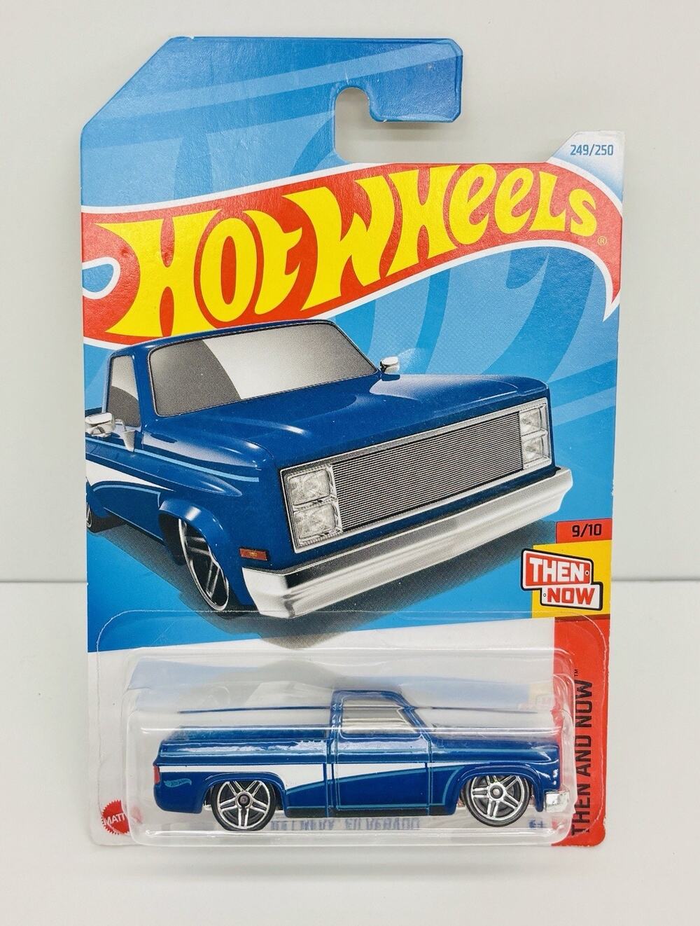 Hot Wheels Then and Now '83 Chevy Silverado Blue w/ Protector